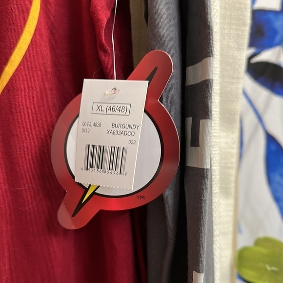 NWT Men’s DC Comics The Flash Long Sleeve Cotton Blend Shirt Size XL - Picture 4 of 7